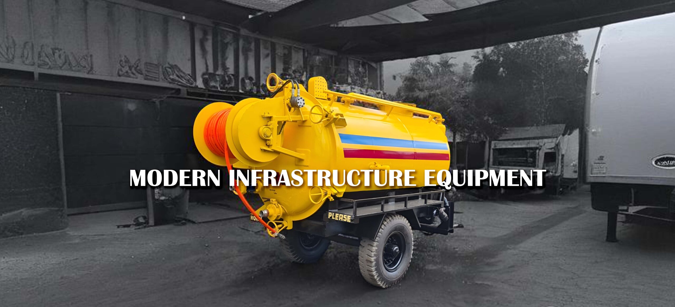 Trailer Mounted Sewer Suction Cum Jetting Machine