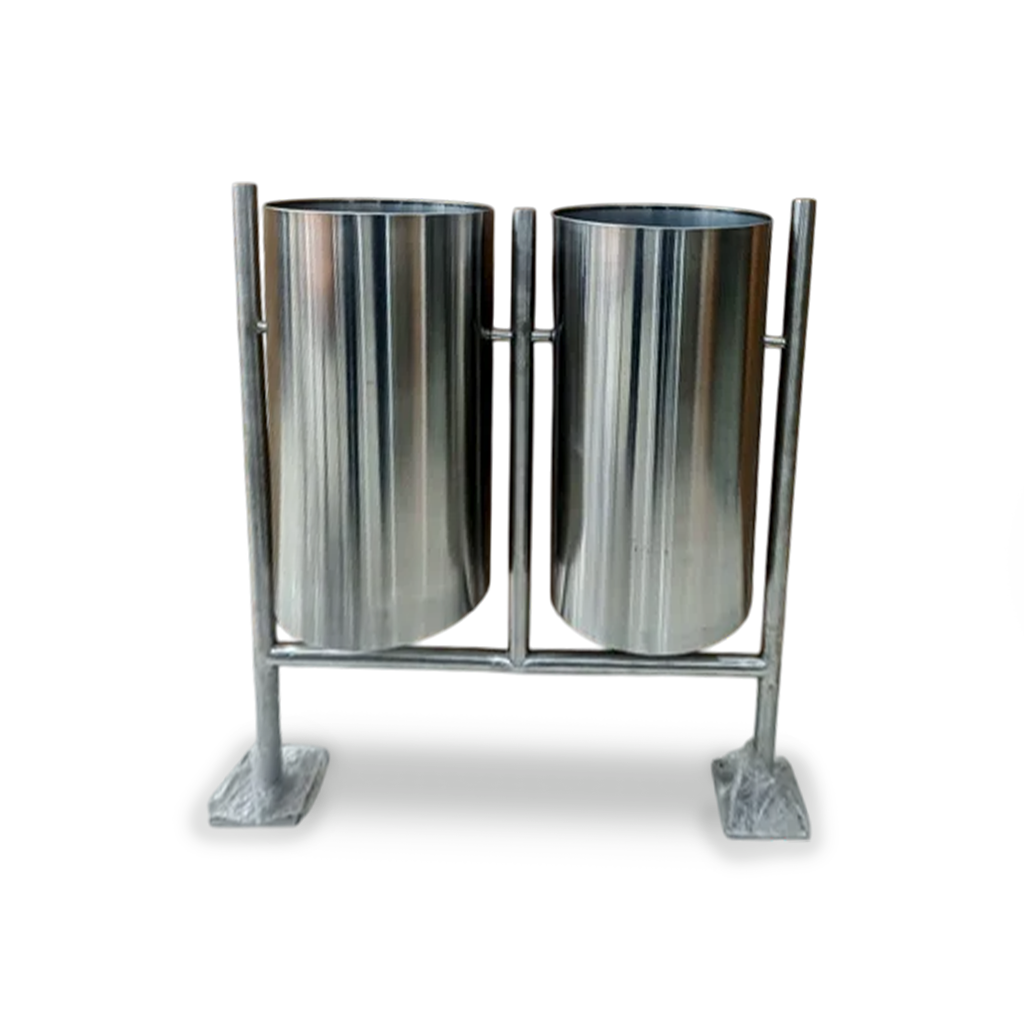 Open Top Pole Mounted Dustbin